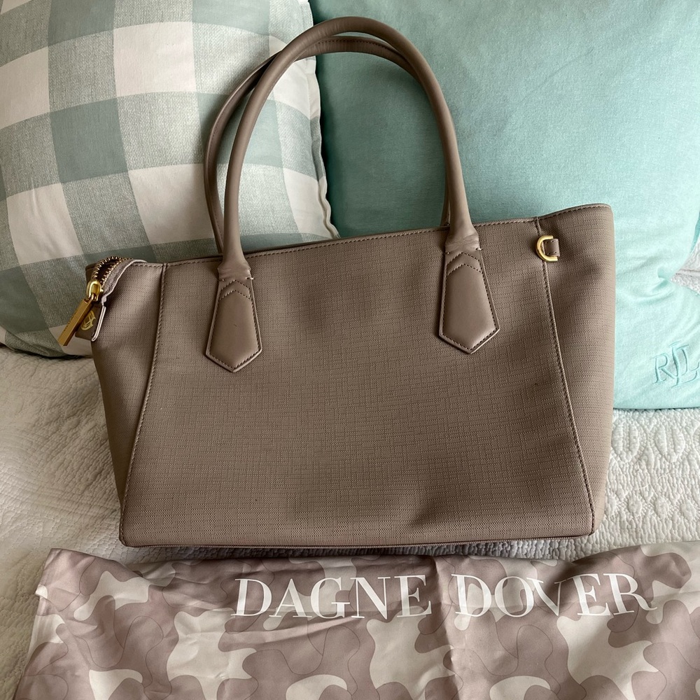 Dagne Dover signature tote in taupe
